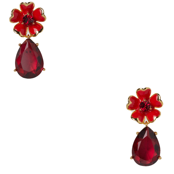 Kate Spade Blushing Blooms Flower Drop Earrings