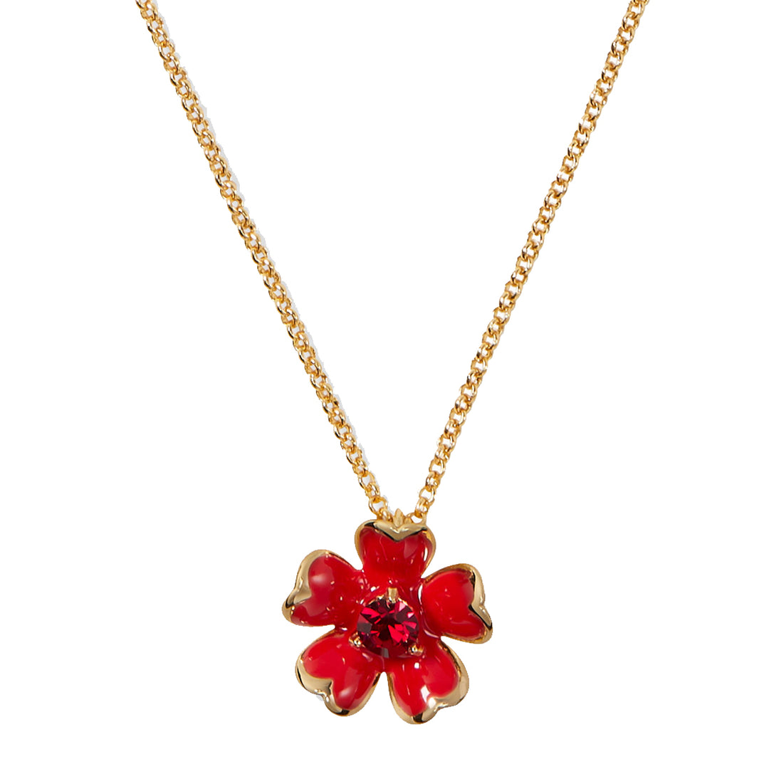 Kate Spade Blushing Blooms Pendant Necklace in Red Multi o0r00289 PinkOrchard