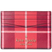 Kate Spade Staci Plaid Small Slim Card Holder