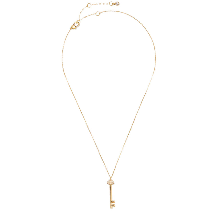 Kate Spade Lock and Spade Pave Key Pendant Necklace o0r00121