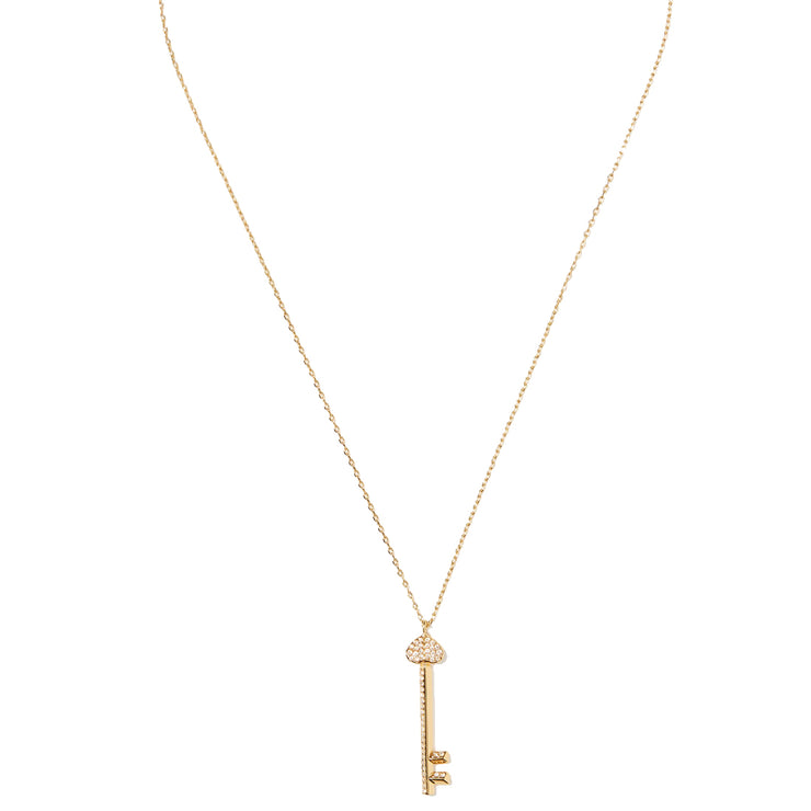 Kate Spade Lock and Spade Pave Key Pendant Necklace