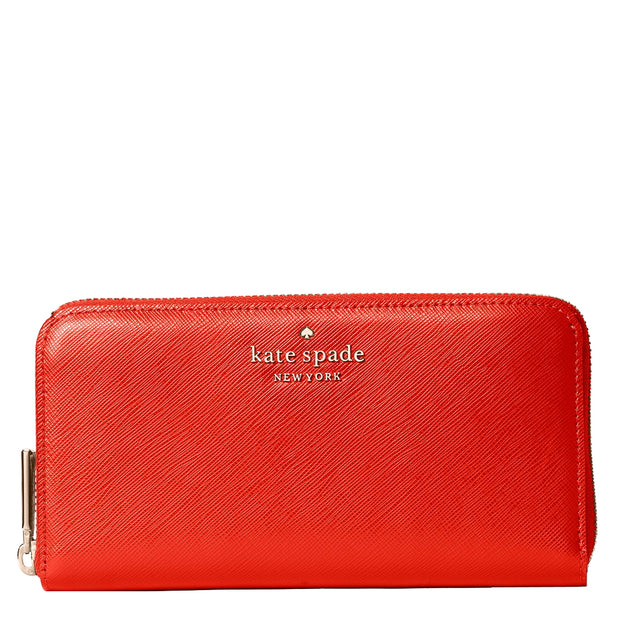 Kate Spade Staci Colorblock Saffiano Large Continental Wallet Clutch Peacock