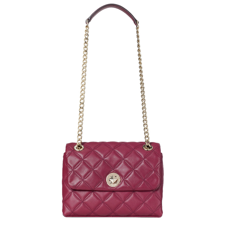 Kate Spade New York Natalia Small Flap Crossbody Bag (Blackberry Preserve):  Handbags