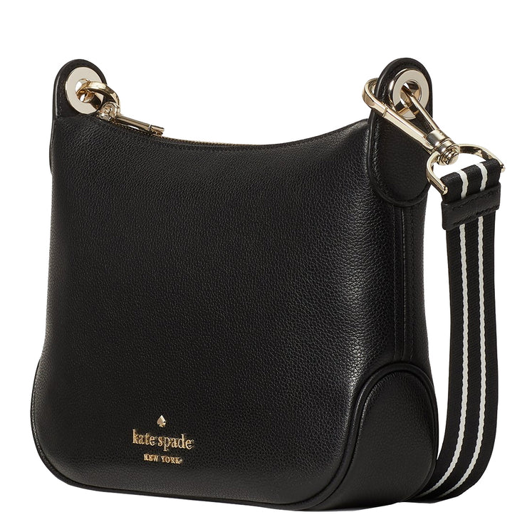 KATE SPADE ROSIE SMALL CROSSBODY BAG IN BLACK WKR00630 FULL LEATHER –