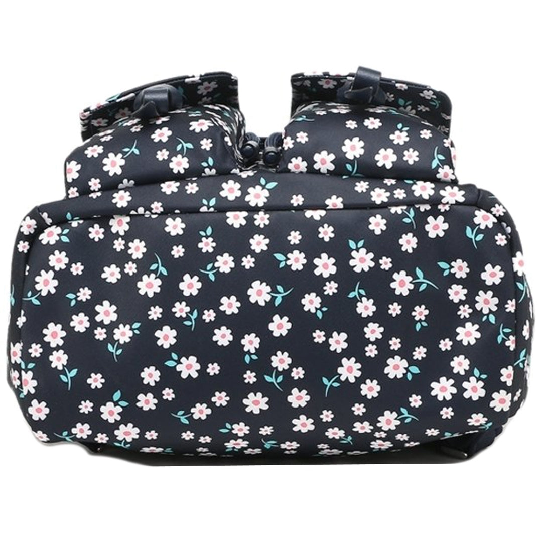 Kate Spade New York Carley Fleurette Toss Flap Backpack Kate Spade Carley Fleurette Toss Flap Backpack Bag in Blue  main image 4