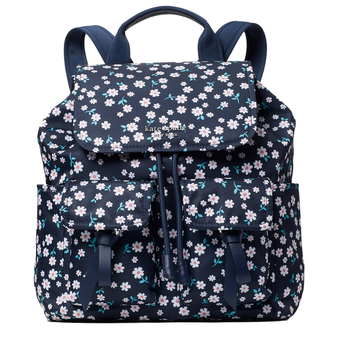 Kate Spade Carley Fleurette Toss Flap Backpack Bag in Blue  display picture 2