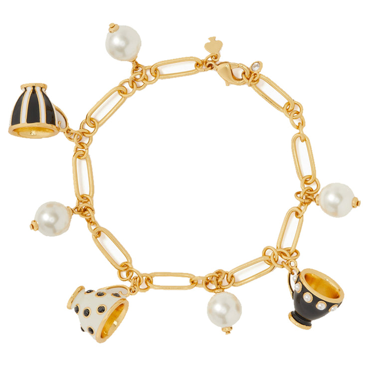 Kate Spade Alice in Wonderland Teacup Charm Bracelet