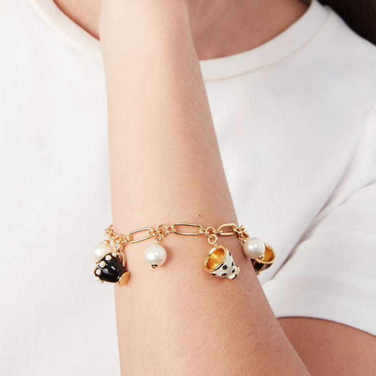 Kate Spade Alice in Wonderland Teacup Charm Bracelet