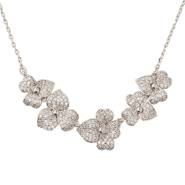 Kate Spade Precious Pansy Pave Statement Necklace