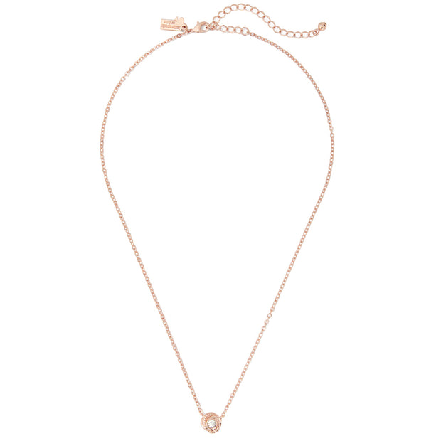 Buy Kate Spade Infinity & Beyond Knot Mini Pendant Necklace in Clear/ Rose Gold o0ru2807 Online in Singapore | PinkOrchard.com