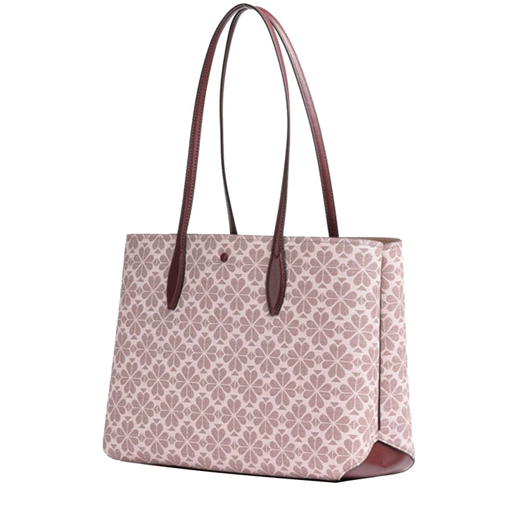 Kate Spade Spade Flower Coated Canvas All Day Large Tote in Pink