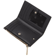 Kate Spade Spencer Metallic Dot Small Slim Bifold Wallet in Black Multi k4542