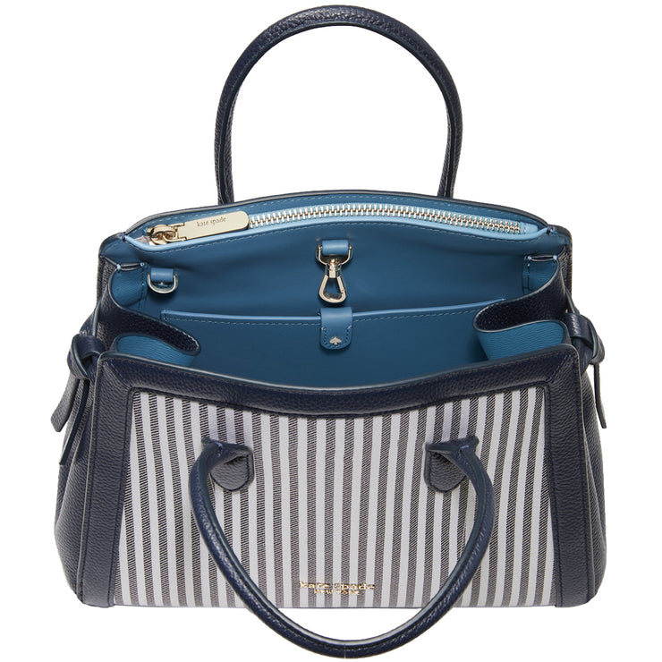 Kate Spade New York Eva Stripes Bucket Bag, Luxury, Bags & Wallets on  Carousell