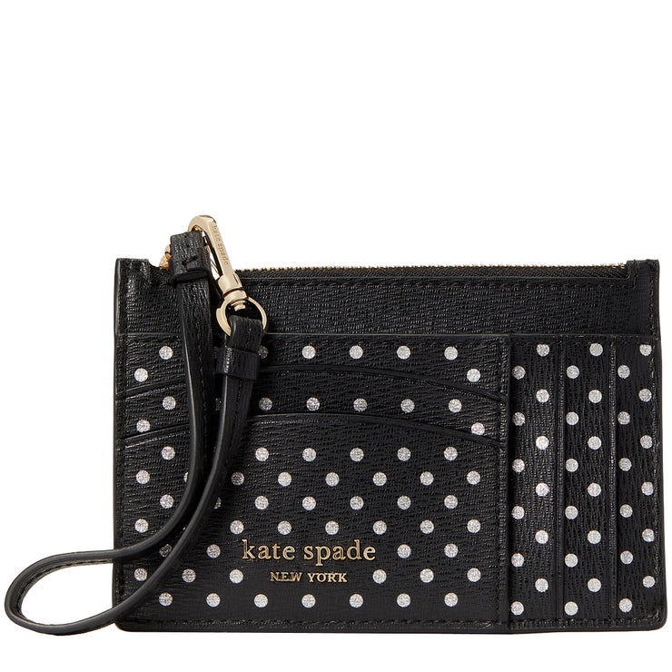 Kate Spade Spencer Metallic Dot Cardholder Wristlet
