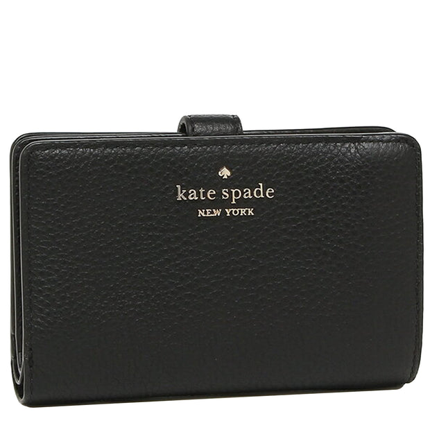 Buy Kate Spade Leila Medium Compartment Bifold Wallet in Black wlr00394 Online in Singapore | PinkOrchard.com