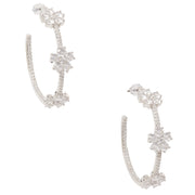 Buy Kate Spade Gleaming Gardenia Flower Hoops Earrings in Clear/Silver o0ru3138 Online in Singapore | PinkOrchard.com