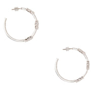 Buy Kate Spade Gleaming Gardenia Flower Hoops Earrings in Clear/Silver o0ru3138 Online in Singapore | PinkOrchard.com