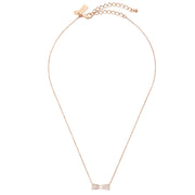 Buy Kate Spade Ready Set Bow Pave Bow Mini Pendant Necklace in Clear/ Rose Gold o0ru2738 Online in Singapore | PinkOrchard.com