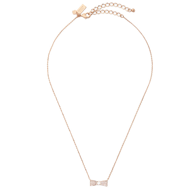 Kate Spade Ready Set Bow Pave Bow Mini Pendant Necklace o0ru2738
