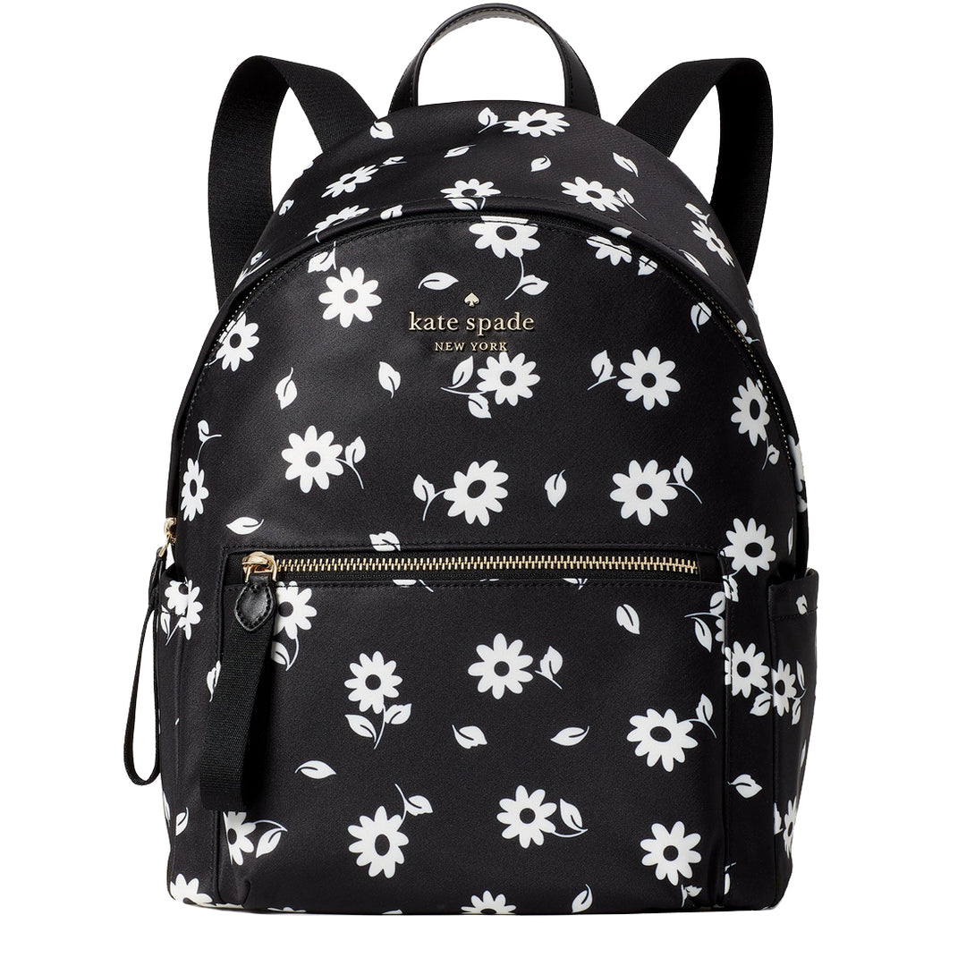 Kate Spade Chelsea Daisy Print Medium Backpack Bag in Black Multi k607 –