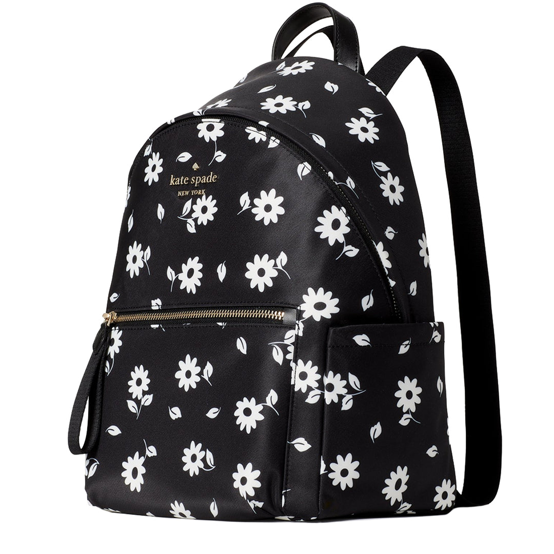 Kate Spade Chelsea Daisy Print Medium Backpack Bag in Black  display picture 1