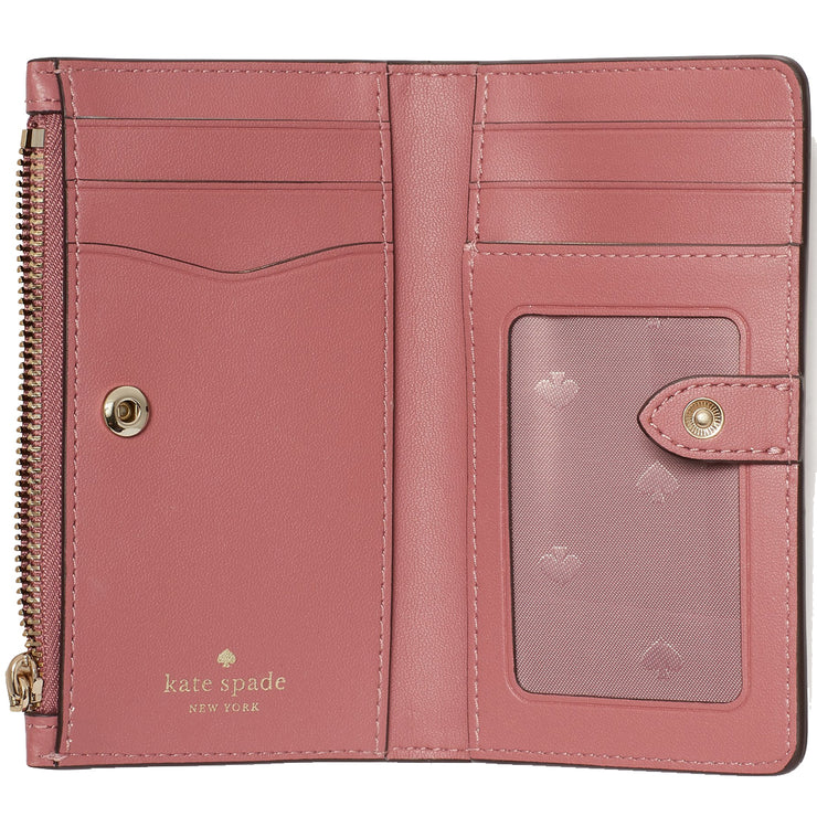 Kate Spade Leila Small Slim Bifold Wallet in Pomegranate wlr00395