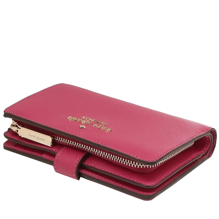 Kate Spade Staci Medium Compact Bifold Wallet in Pink Ruby wlr00128