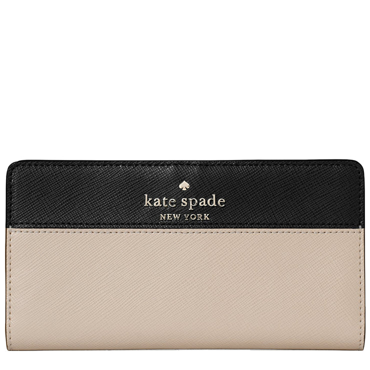 Kate Spade Staci Colorblock Large Slim Bifold Wallet