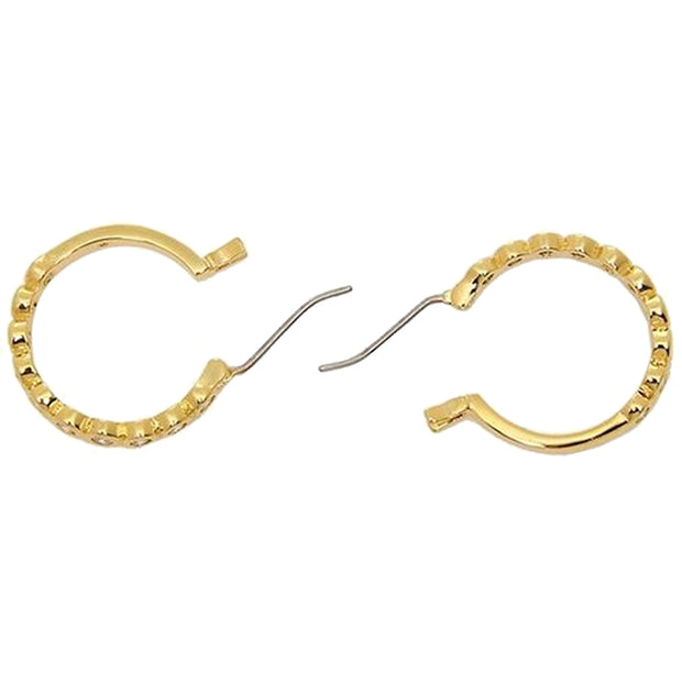 Buy Kate Spade Full Circle Huggies Earrings in Clear/ Gold o0ru2767 Online in Singapore | PinkOrchard.com