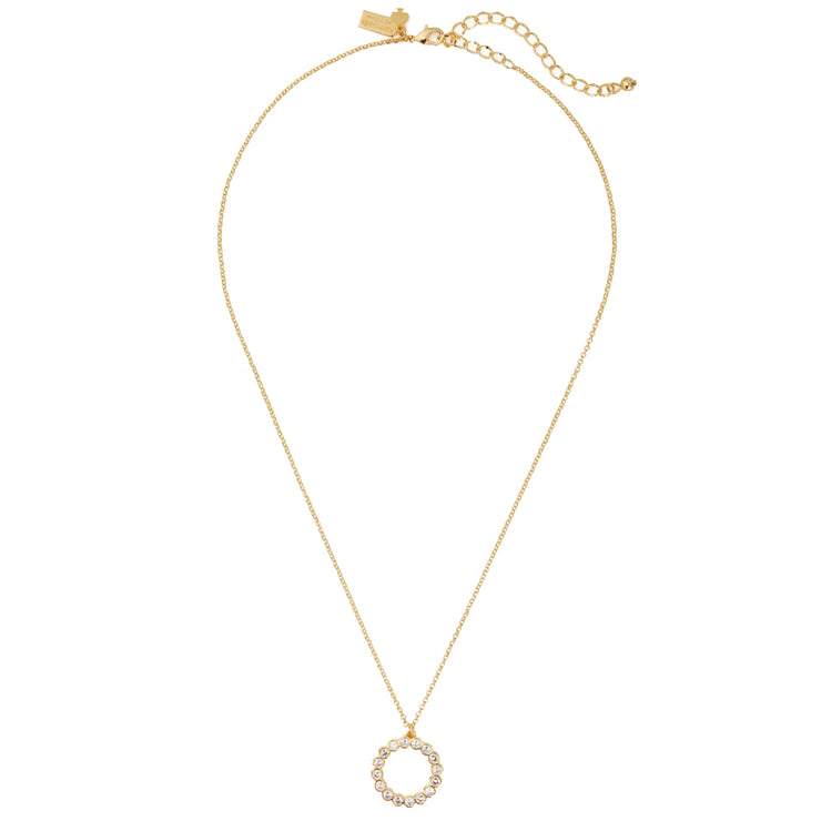 Buy Kate Spade Full Circle Mini Pendant Necklace in Clear/ Gold o0ru2384 Online in Singapore | PinkOrchard.com