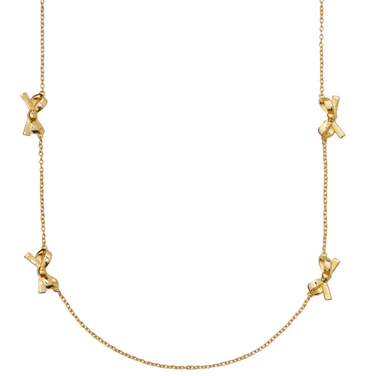 Kate Spade Skinny Mini Bow Scatter Necklace