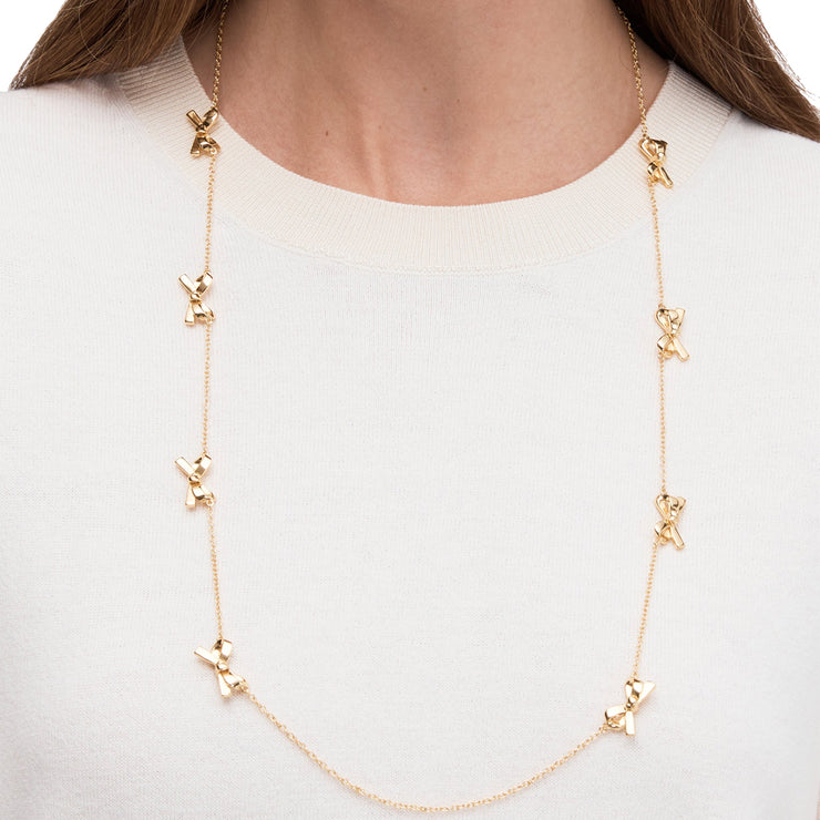 Kate Spade Skinny Mini Bow Scatter Necklace
