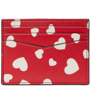 Kate Spade Staci Heart Pop Printed Boxed Small Card Holder