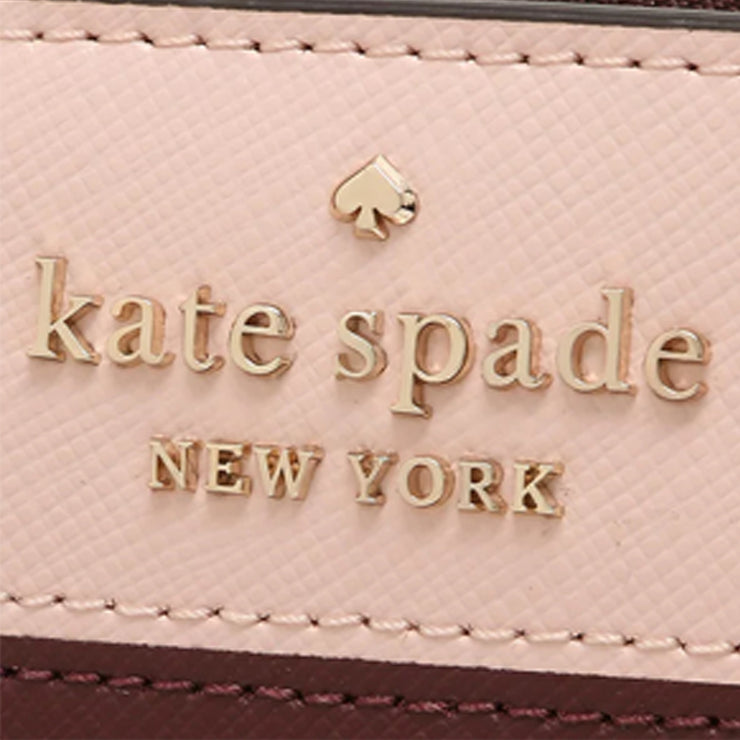 Kate Spade Staci Colorblock Small Zip Around Wallet in Rose Smoke