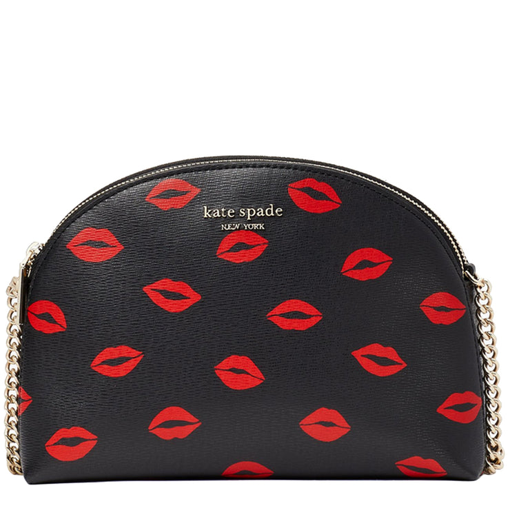 Kate Spade Spencer Kisses Double-Zip Dome Crossbody Bag