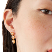 Kate Spade Rock Solid Stone Heart Linear Earrings