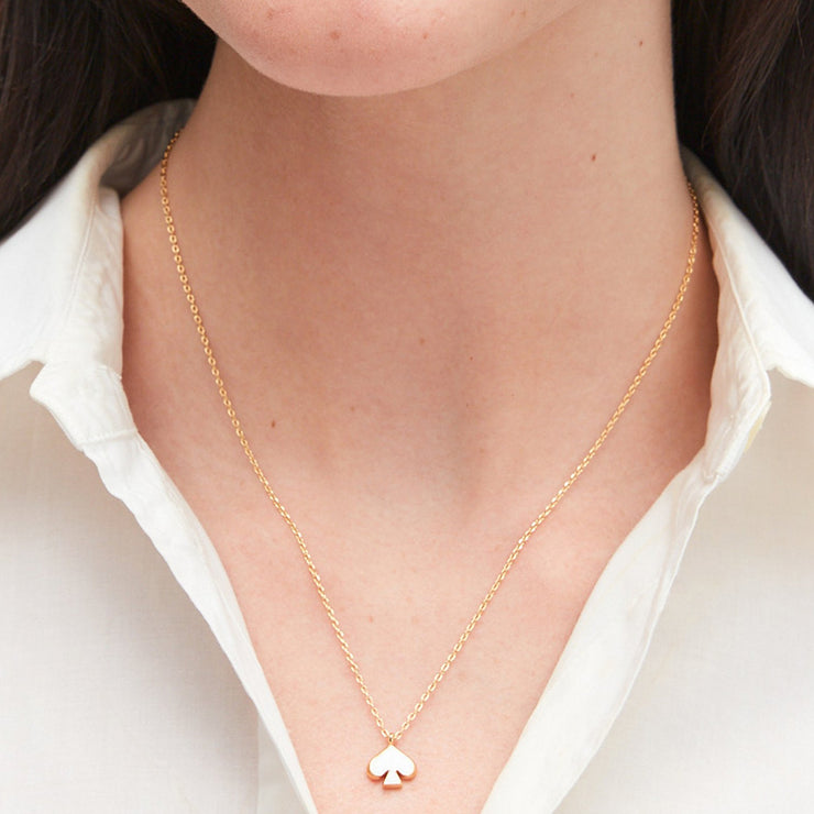 Kate Spade Everyday Spade Enamel Mini Pendant Necklace