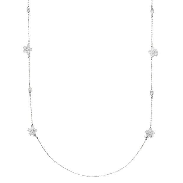  Buy Kate Spade Gleaming Gardenia Flower Scatter Necklace in Clear/ Silver o0ru3090 Online in Singapore | PinkOrchard.com