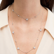  Buy Kate Spade Gleaming Gardenia Flower Scatter Necklace in Clear/ Silver o0ru3090 Online in Singapore | PinkOrchard.com