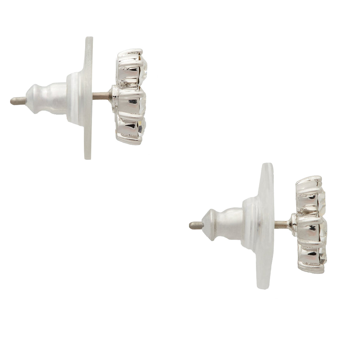 Kate Spade Flower Studs Earrings in Clear/ Silver o0ru2821