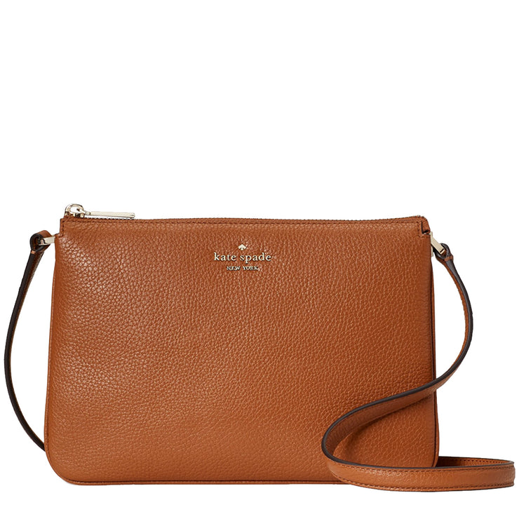 Buy Kate Spade Leila Triple Gusset Crossbody Bag in Warm Gingerbread wkr00448 Online in Singapore | PinkOrchard.com