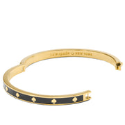 Buy Kate Spade Spot the Spade Enamel Hinged Bangle Bracelet in Black o0ru2565 Online in Singapore | PinkOrchard.com