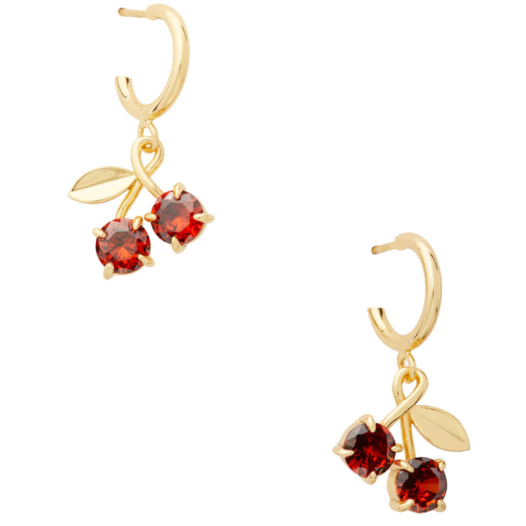 Kate Spade Cherry Huggies Earrings