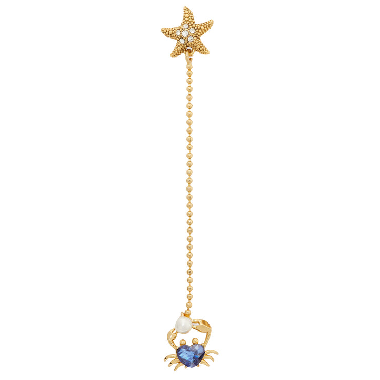Kate Spade Sea Star Crab Linear Earrings k6783