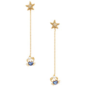 Kate Spade Sea Star Crab Linear Earrings