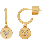 Kate Spade Wishes Asymmetrical Huggies Earrings