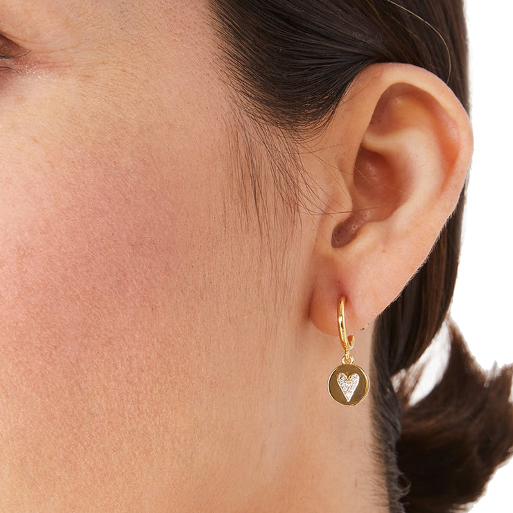 Kate Spade Wishes Asymmetrical Huggies Earrings