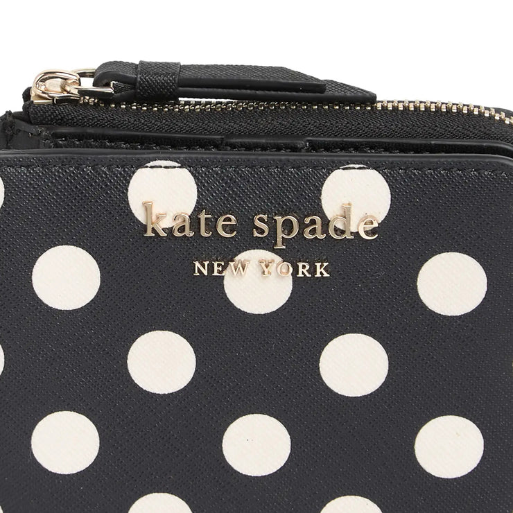 Kate Spade Cameron Picture Dot Print Small L-Zip Bifold Wallet
