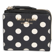 Kate Spade Cameron Picture Dot Print Small L-Zip Bifold Wallet