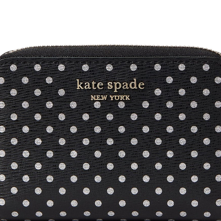 Kate Spade Spencer Metallic Dot Zip Cardholder k5397